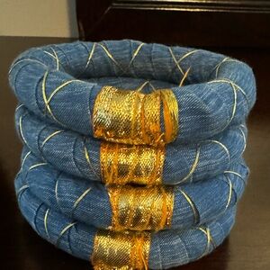 COPY - Vintage Sassy Jones Jasmine Bangles-Denim